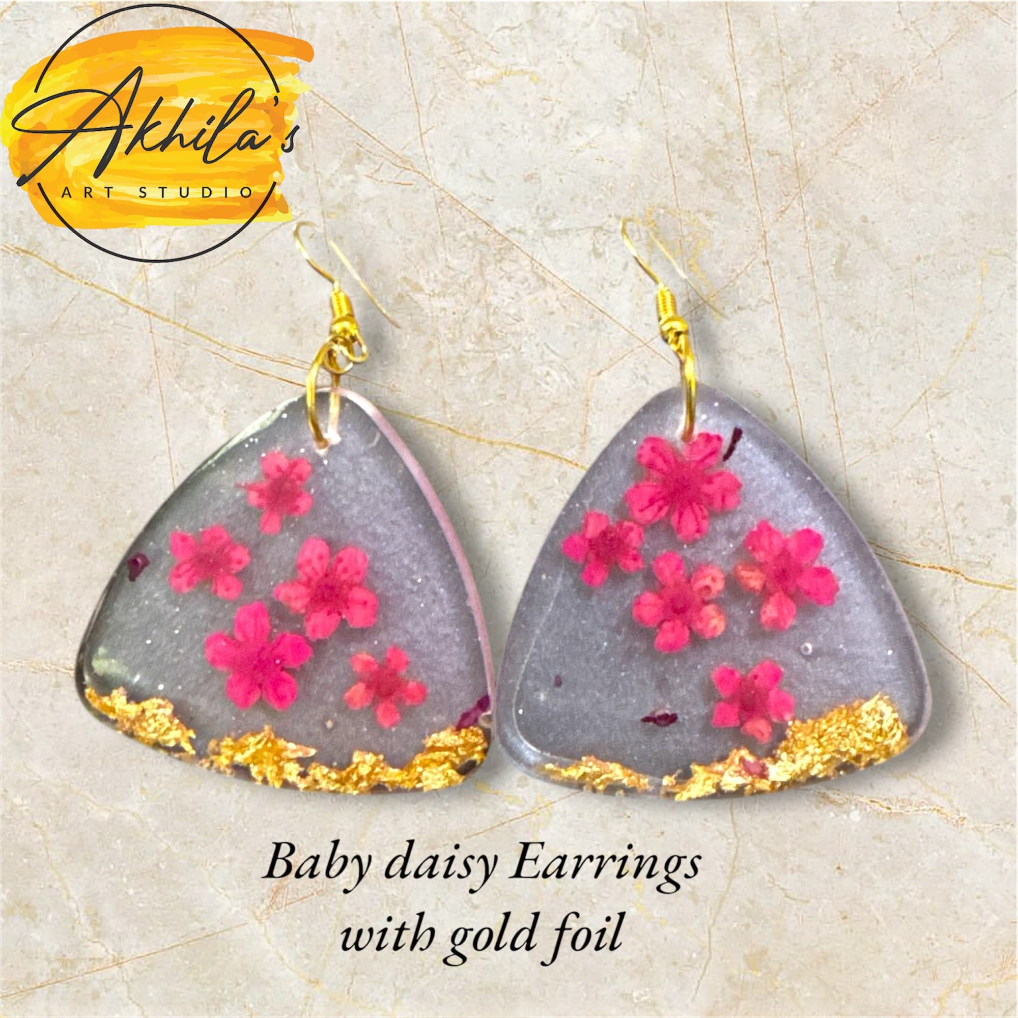 Baby daisy earrings - Image 1