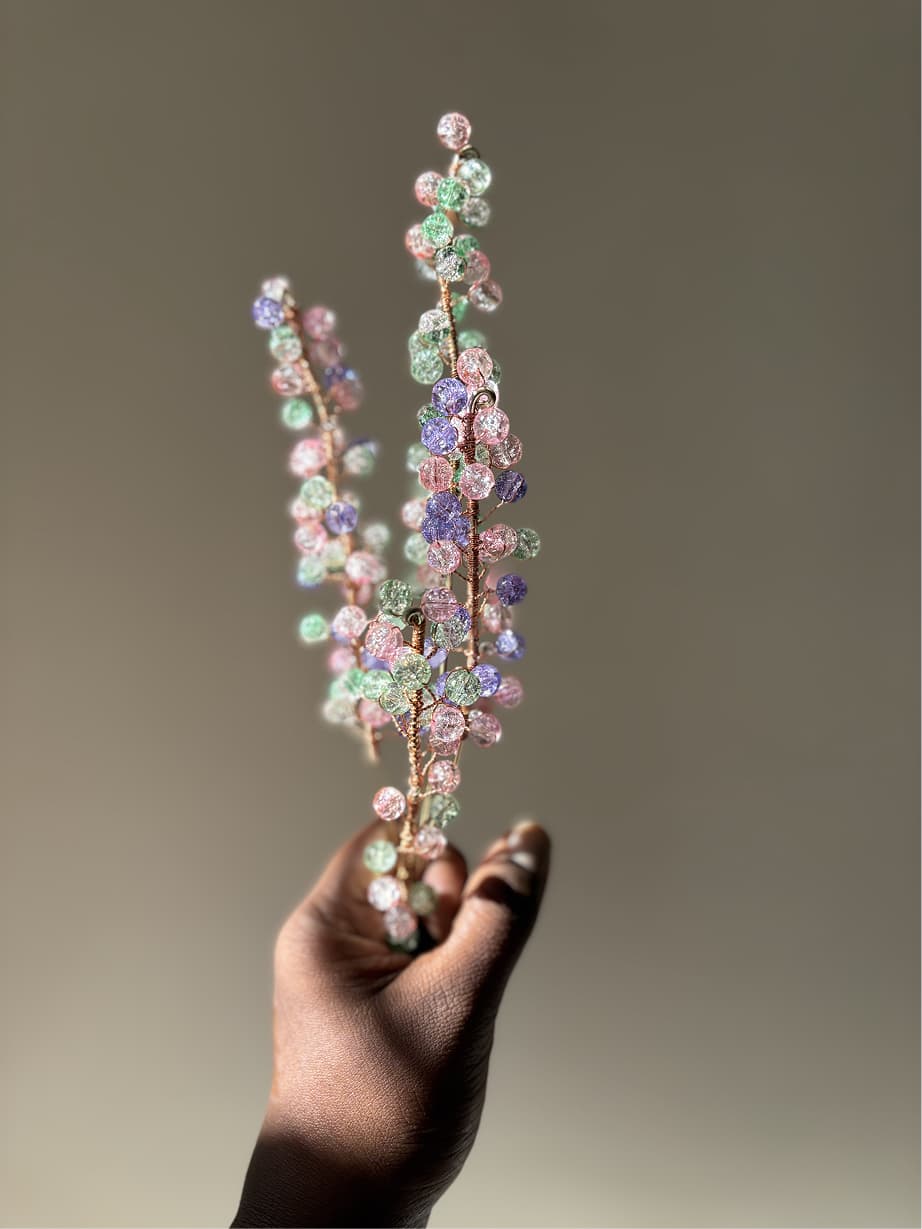 Millet Glass Bead Sticks - Set of 3