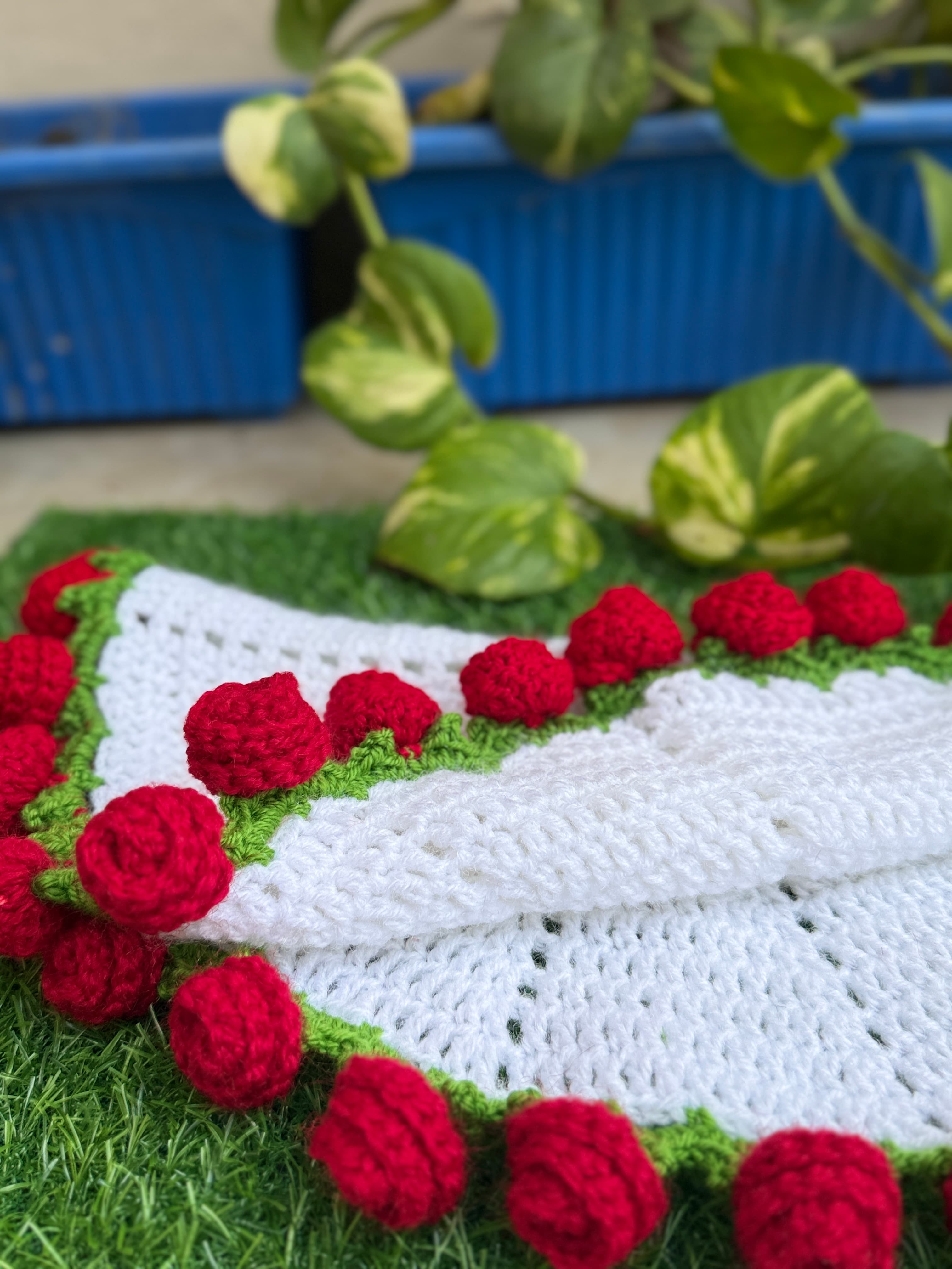 Rose blanket/mat bouquet - Image 1