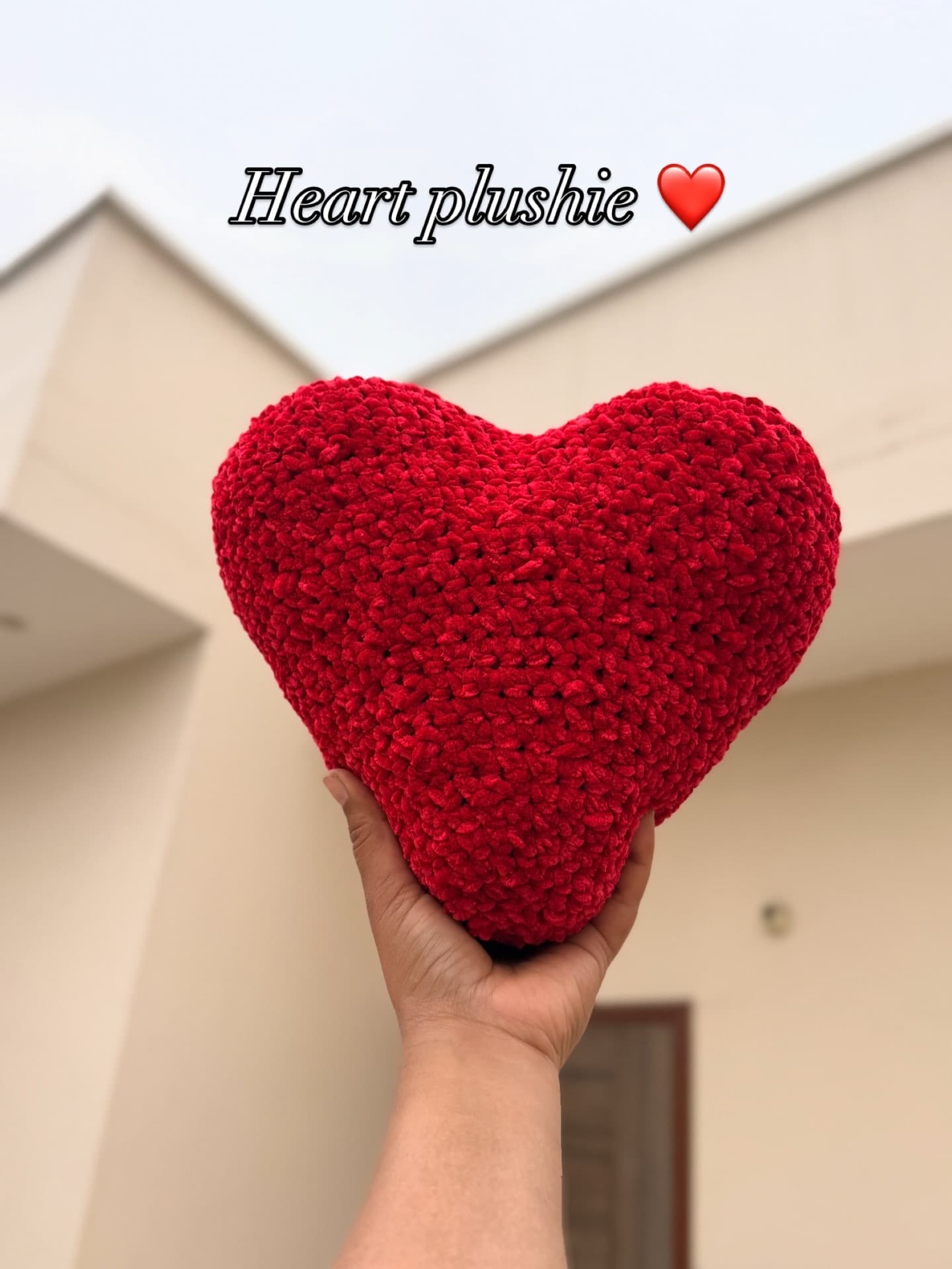 Crochet heart plushie - Image 1