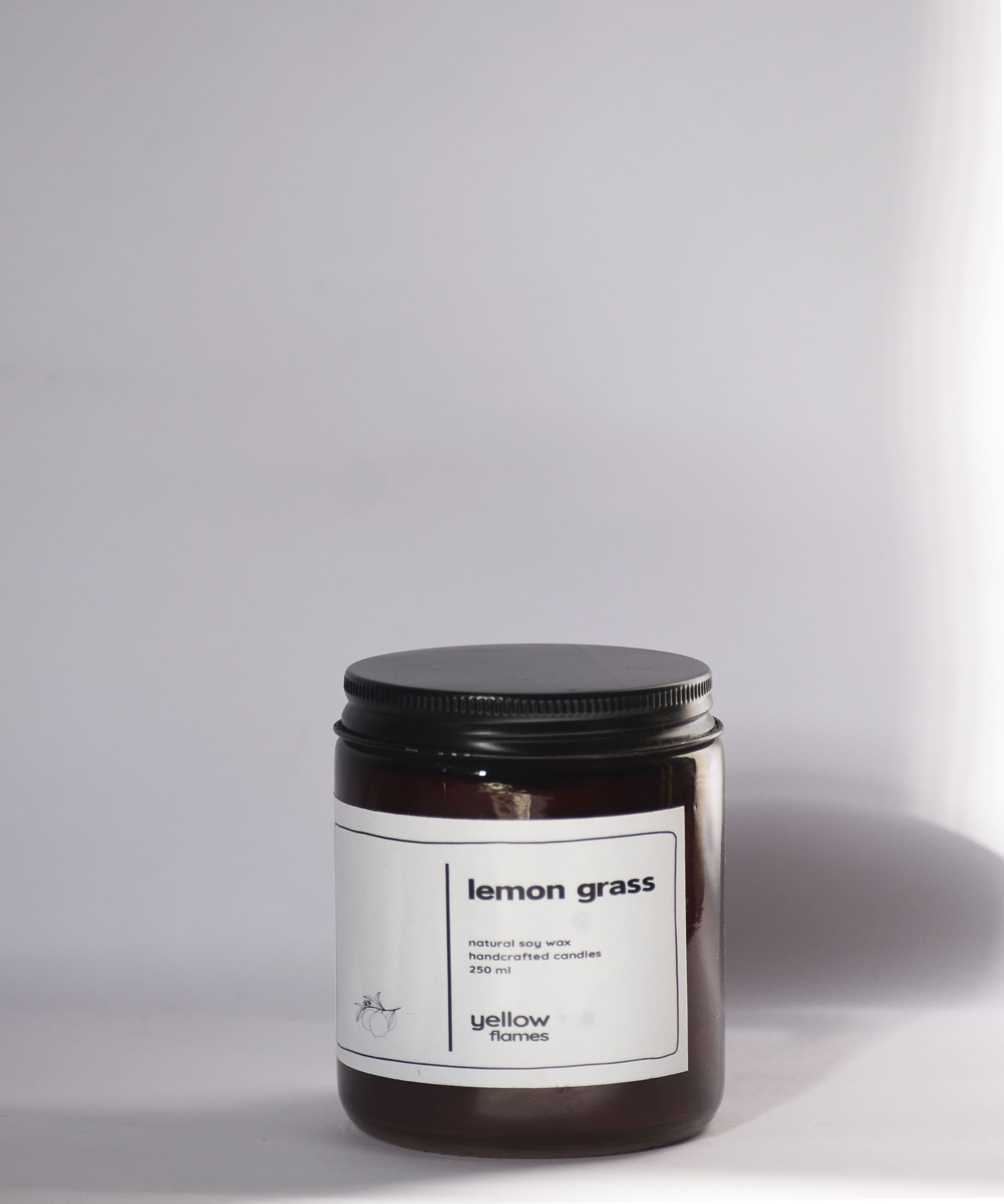 Yellow Flames 250 ML Candle - Image 1