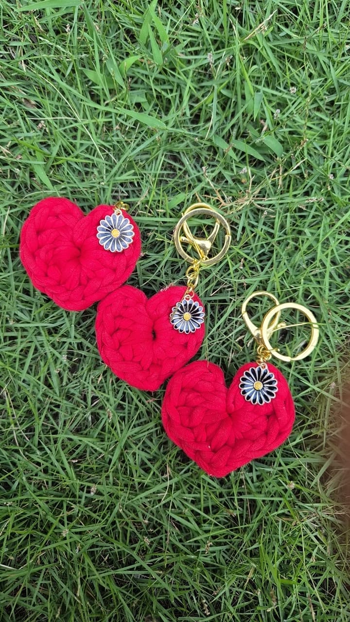 Red Heart Keyring