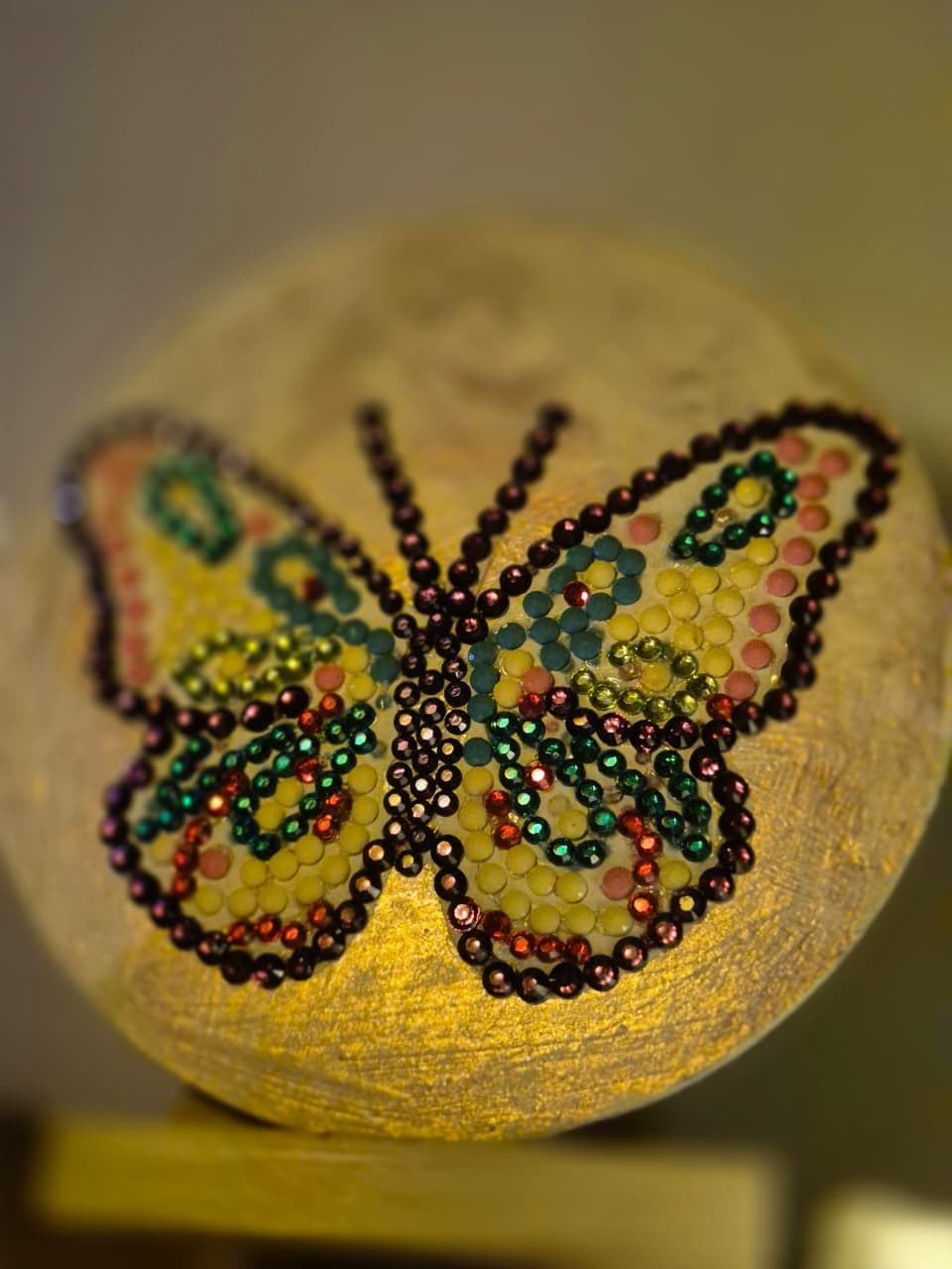 Butterfly Diamond Painting MDF Coaster