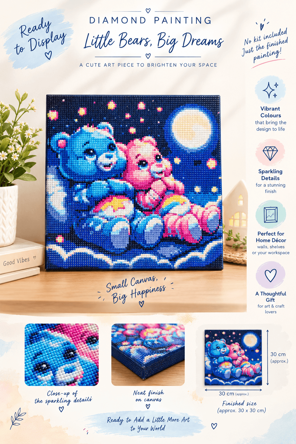 Little Bears, Big Dreams Diamond Painting - Image 1