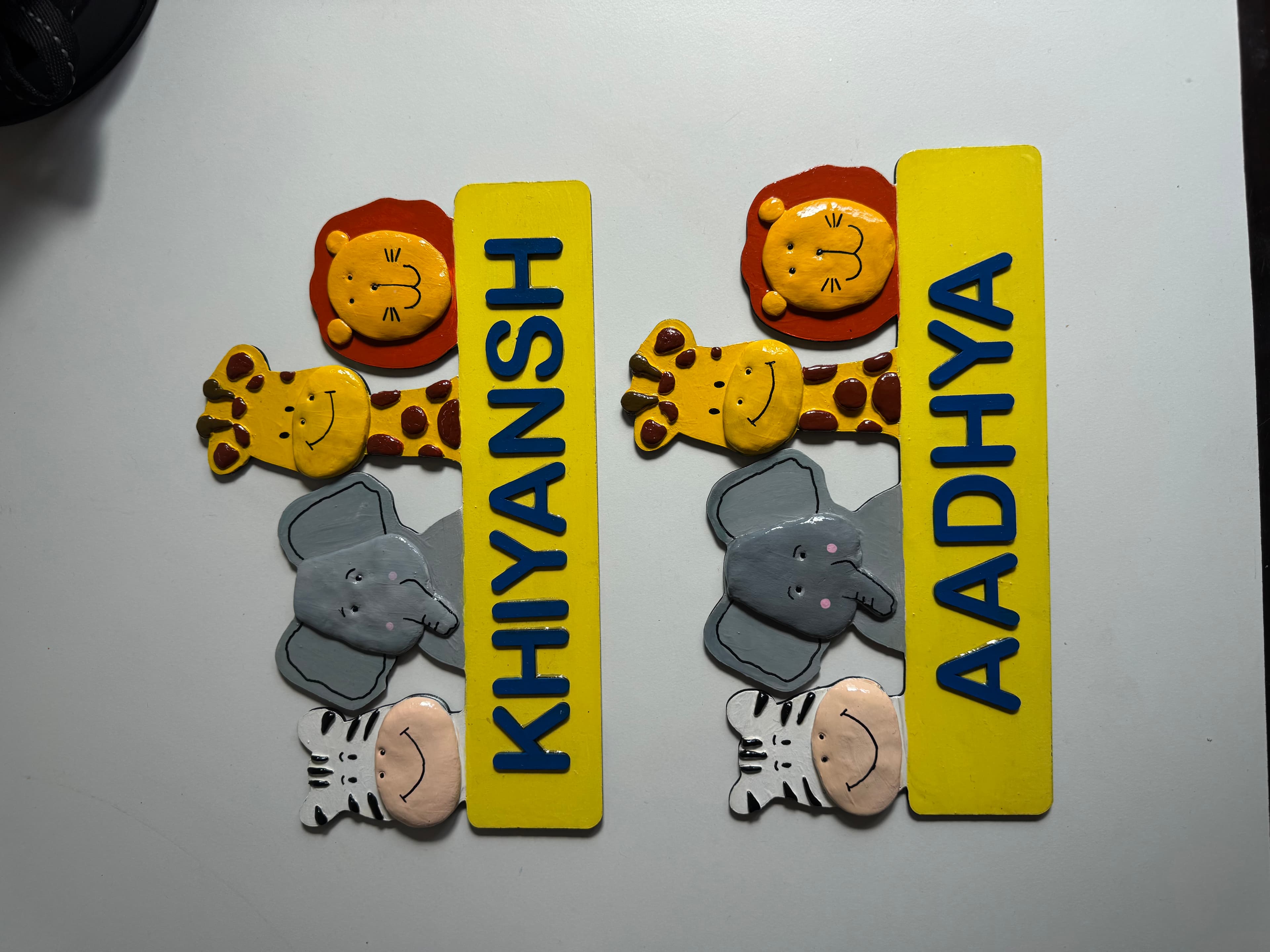 Jungle theme kids nameplate - Image 1