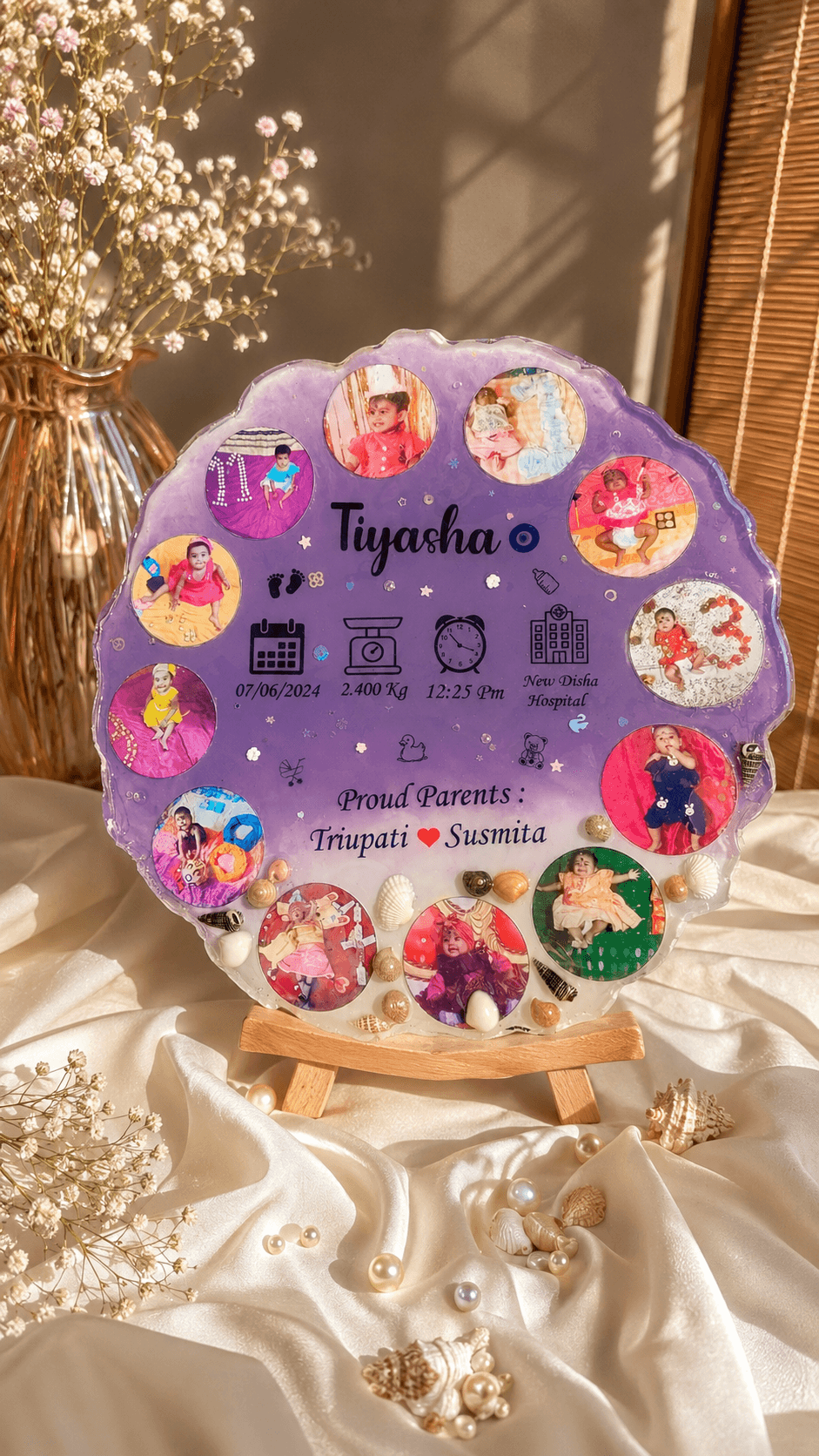 CUSTOM RESIN BIRTH PRESERVATION FRAME ✨👶